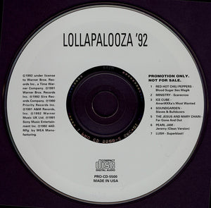 Various : Lollapalooza '92 (CD, Promo, Smplr)