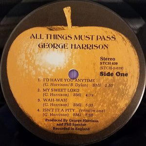 George Harrison : All Things Must Pass (3xLP, Album, Scr + Box)