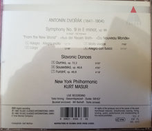 Load image into Gallery viewer, Dvorak*, New York Philharmonic*, Kurt Masur : Symphony No. 9 / Slavonic Dances (CD, Album, Club)