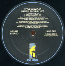 Load image into Gallery viewer, Steve Winwood : Back In The High Life (LP, Album, Spe)