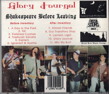 Load image into Gallery viewer, Glory Journal : Shaespeare Before Leaving (CD)