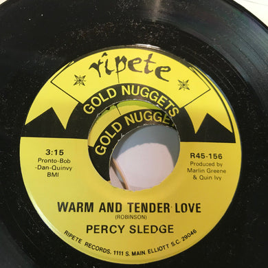 Percy Sledge : Warm And Tender Love / Take Time To Know Her (7