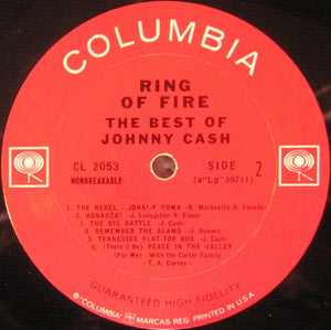 Johnny Cash : Ring Of Fire  (The Best Of Johnny Cash) (LP, Comp, Mono, Hol)