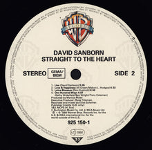 Load image into Gallery viewer, David Sanborn : Straight To The Heart (LP, Album)