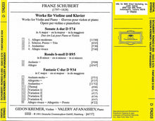 Load image into Gallery viewer, Franz Schubert, Valery Afanassiev, Gidon Kremer : Rondo D 895 - Duo D 574 - Fantasie D 934 (CD, Album, Club)