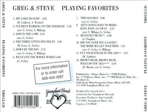 Greg & Steve* : Playing Favorites (CD, Album)