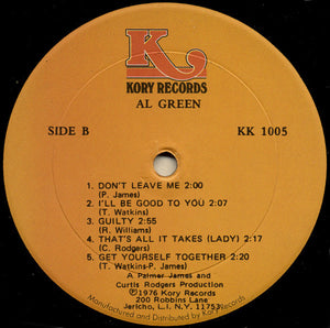 Al Green : Al Green (LP, Album, RE)