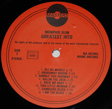 Load image into Gallery viewer, Memphis Slim : Greatest Hits (LP, Comp)