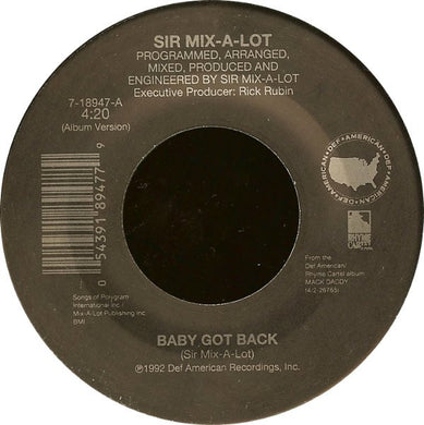 Sir Mix-A-Lot : Baby Got Back / Cake Boy (7