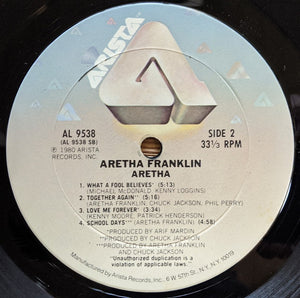 Aretha Franklin : Aretha (LP, Album, Ter)