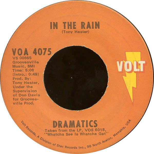 The Dramatics : In The Rain / (Gimme Some) Good Soul Music (7