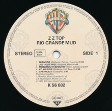 Load image into Gallery viewer, Z Z Top* : Rio Grande Mud (LP, Album, RE)