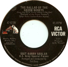 Load image into Gallery viewer, Barry Sadler : The Ballad Of The Green Berets / Letter From Vietnam (7", Single, Mono, Roc)