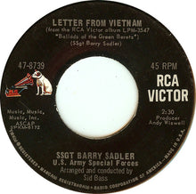 Load image into Gallery viewer, Barry Sadler : The Ballad Of The Green Berets / Letter From Vietnam (7", Single, Mono, Roc)