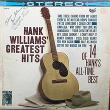 Load image into Gallery viewer, Hank Williams : Hank Williams' Greatest Hits (LP, Comp, RE)