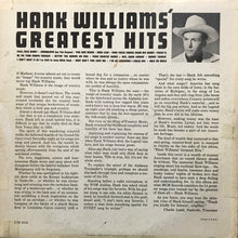 Load image into Gallery viewer, Hank Williams : Hank Williams' Greatest Hits (LP, Comp, RE)