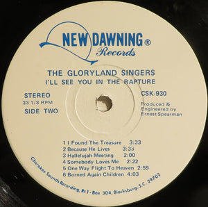 The Gloryland Singers (2) : I'll See You In The Rapture (LP)