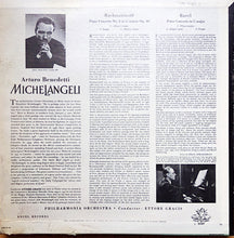 Load image into Gallery viewer, Arturo Benedetti Michelangeli, Philharmonia Orchestra, Ettore Gracis, Sergei Vasilyevich Rachmaninoff, Maurice Ravel : Rachmaninoff Concerto No. 4 In G Minor / Ravel Concerto In G Major (LP, Album, RP)