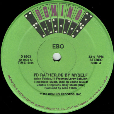 Ebo (2) : I'd Rather Be By Myself (12