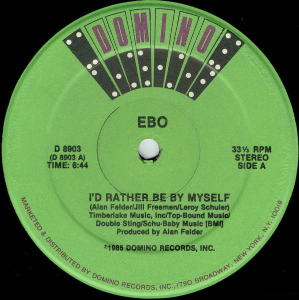 Ebo (2) : I'd Rather Be By Myself (12