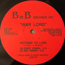 Load image into Gallery viewer, War Lord : It Ain&#39;t Easy / Nothing To Lose (12&quot;)