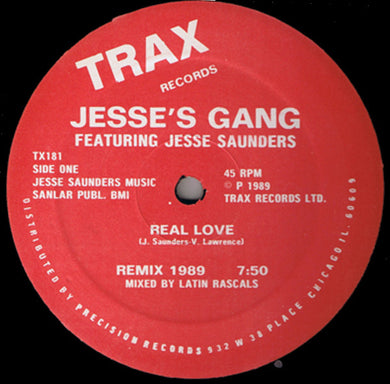 Jesse's Gang Featuring Jesse Saunders : Real Love (12