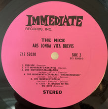 Load image into Gallery viewer, The Nice : Ars Longa Vita Brevis (LP, Album, Pit)