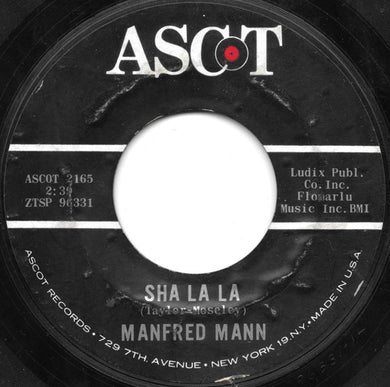 Manfred Mann : Sha La La / John Hardy (7