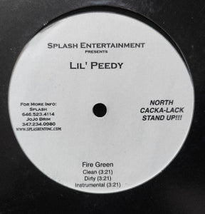 Lil' Peedy* : Poppin' & Lockin' / Fire Green (12", Promo)