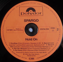 Load image into Gallery viewer, Spargo : Hold On (LP, Album)