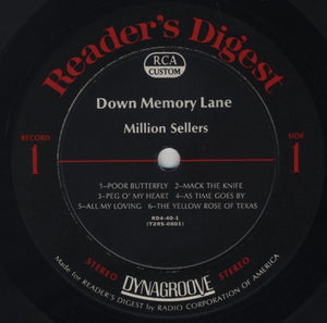 Various : Down Memory Lane (65 Years Of Song Hits) (10xLP, Album, Comp + Box)