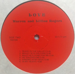 Warren and Lillian Rogers : Love (LP)