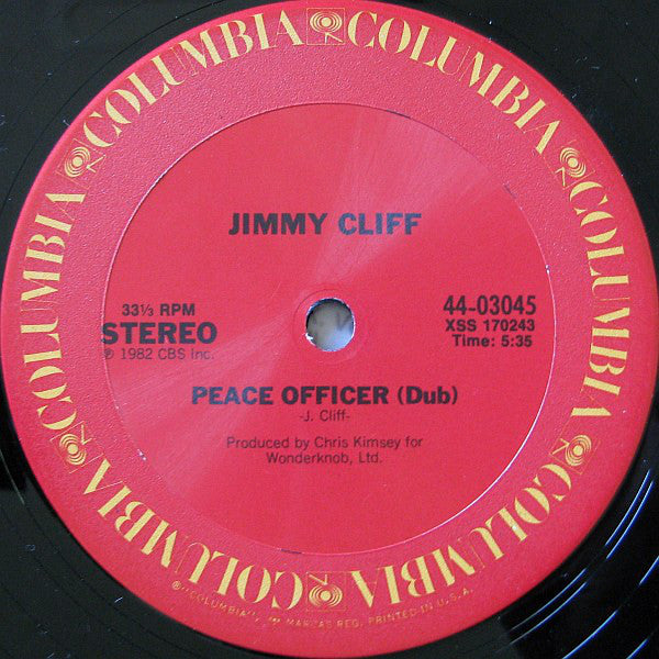 Jimmy Cliff : Peace Officer (Dub) / Special (12