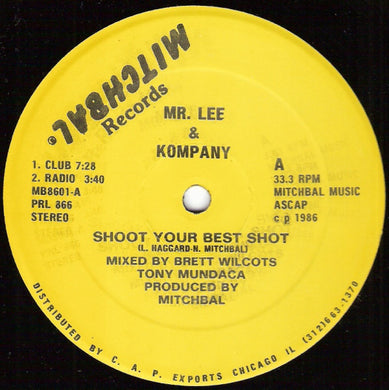 Mr. Lee & Kompany : Shoot Your Best Shot (12