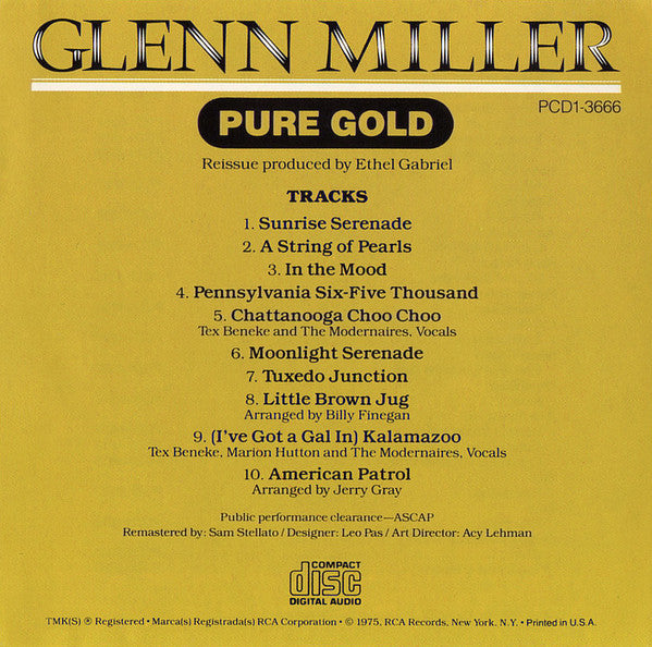 Buy Glenn Miller : Pure Gold (CD, Comp, RE, Den) Online for a