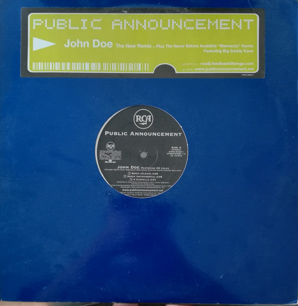 Public Announcement Feat. MZ Lelee : John Doe (12