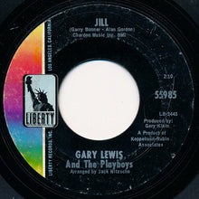 Load image into Gallery viewer, Gary Lewis &amp; The Playboys : Jill / New In Town (7", Single)