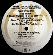 Load image into Gallery viewer, Cat Stevens : Footsteps In The Dark - Greatest Hits Volume Two (LP, Comp, EMW)