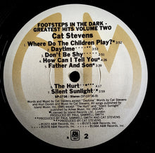 Load image into Gallery viewer, Cat Stevens : Footsteps In The Dark - Greatest Hits Volume Two (LP, Comp, EMW)