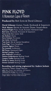 Pink Floyd : A Momentary Lapse Of Reason (Cass, Album)