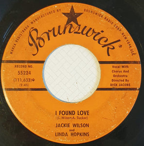 Jackie Wilson And Linda Hopkins : There's Nothing Like Love / I Found Love (7", Single)