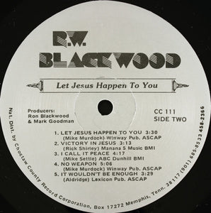 R.W. Blackwood : Let Jesus Happen To You (LP, Album)