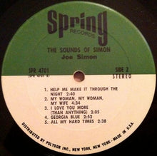 Load image into Gallery viewer, Joe Simon : The Sounds Of Simon (LP, Album, Pit)