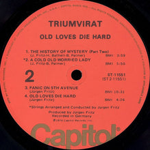 Load image into Gallery viewer, Triumvirat : Old Loves Die Hard (LP, Album, Win)
