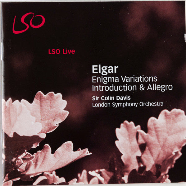 Sir Edward Elgar, Sir Colin Davis, The London Symphony Orchestra : Enigma Variations / Introduction & Allegro For Strings (CD, Album)