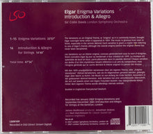 Load image into Gallery viewer, Sir Edward Elgar, Sir Colin Davis, The London Symphony Orchestra : Enigma Variations / Introduction &amp; Allegro For Strings (CD, Album)