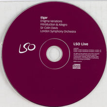 Load image into Gallery viewer, Sir Edward Elgar, Sir Colin Davis, The London Symphony Orchestra : Enigma Variations / Introduction &amp; Allegro For Strings (CD, Album)