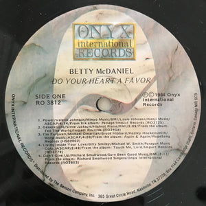 Various Featuring Betty McDaniel* : Do Your Heart A Favor  (LP, Album)