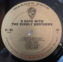 Load image into Gallery viewer, Everly Brothers : A Date With The Everly Brothers (LP, Album, RP, Ter)