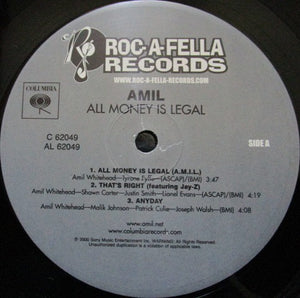 Buy Amil : All Money Is Legal (2xLP, Album) Online for a